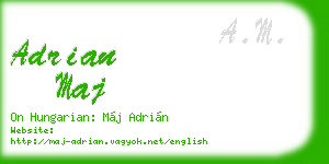 adrian maj business card